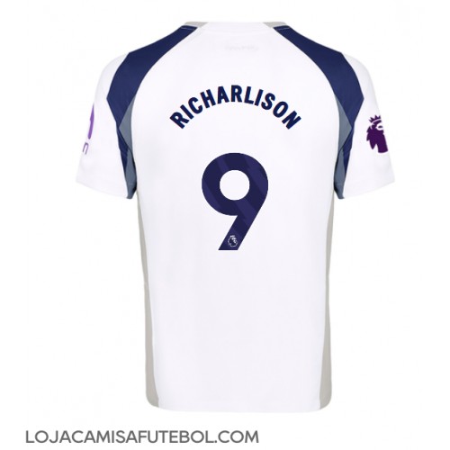 Camisa de Futebol Tottenham Hotspur Richarlison #9 Equipamento Principal 2025-26 Manga Curta